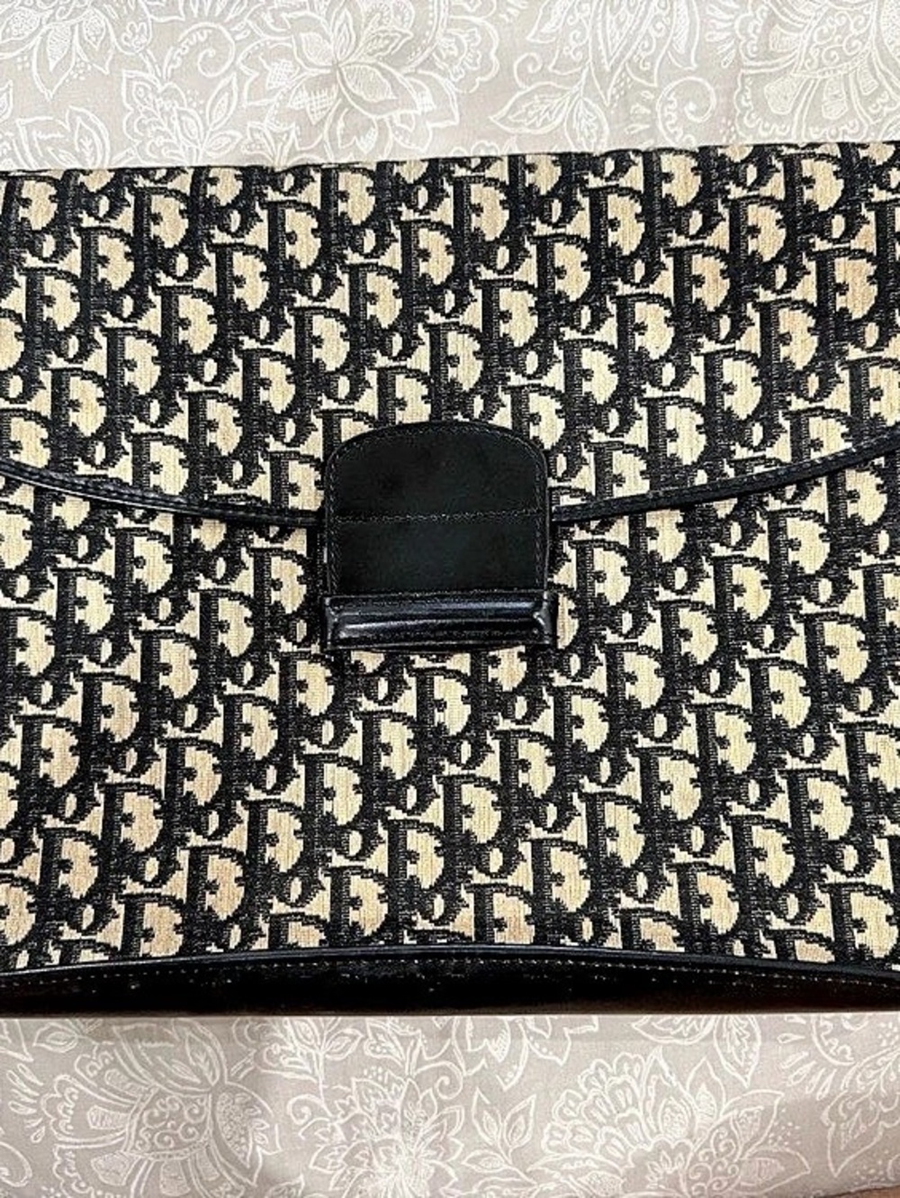 Dior Clutch in Black & Beige